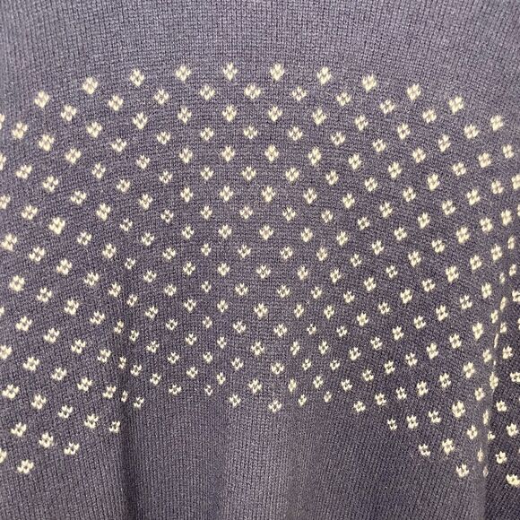 Tommy Hilfiger Lambswool Blend Winter Crew Neck Sweater Old Money Blue Men's L - Picture 3 of 9